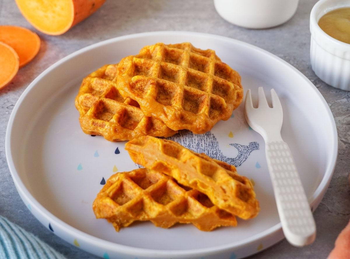 Süßkartoffel-Waffeln